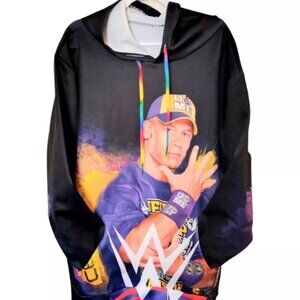WWE John Cena Pullover all over print hoodie Men's Sz 3XL